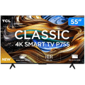 Imagem da oferta Smart TV 55" Ultra HD 4K TCL LED com Google TV Dolby Vision e Atmos HDR10+ Wi-Fi - 55P755