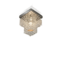 Imagem da oferta Lustre De Cristal Acrílico 20x20 E27 Vai Montado Sala Quarto