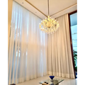 Imagem da oferta Cortina Linho Flame Gaze Trilho Suíço 6,00m X 2,80m Sanca Alta Cor Palha Off White Pilli Enxovais