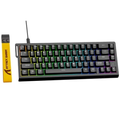 Imagem da oferta Teclado Magnético Gamer Attack Shark X68 HE Rapid Trigger 8000Hz 0.01mm 65% Black Preto - AS-X68HE-BK