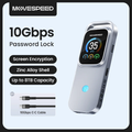 Imagem da oferta MOVESPEED AC10 10Gbps M.2 NVMe PCIe SSD Enclosure USB-C 3.2 TurboX Caixa SSD com Tela Sensível ao Toque Inteligente e C