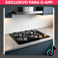 Imagem da oferta Cooktop a Gás 4 Bocas com Queimador Ultra Chama 3300W Mesa de Vidro Temperado Preto