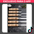 Imagem da oferta Kit 6 Espetos De Aluminio Churrasco Personalizado Premium.