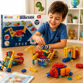 Imagem da oferta Kit Educativo De Blocos De Montar Elétrico Com 250 Peças E
