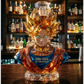 Imagem da oferta Garrafa de Whisky de Vidro Transparente com Tema Anime Goku 40º Aniversário 1986-2026 Presente Decorativo para Coleci