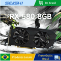 Imagem da oferta SEJISHI RX 580 8 GB placa de vídeo AMD Radeon RX580 DE 8 GB Placa gráfica para jogos GDDR5 256Bit