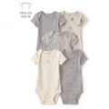 Imagem da oferta Kit Body Bebê 5 Peças Estampado Multicor Carter's