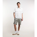 Imagem da oferta Bermuda Regular Slim em Sarja com Cós Elástico e Bolsos