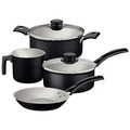 Imagem da oferta Jogo De Panelas Tramontina Turim Em Aluminio Com Revestimento Interno E Externo Em Antiaderente Starflon Max Preto 04 Peças