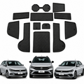 Imagem da oferta Kit Jogo Tapete Borracha Automotivo Porta Objetos Portas Porta copos Completo VW - Virtus Nivus Polo Mk6