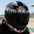 Imagem da oferta Hdj Capacete Moto Com Viseira Rebatíve Masculino Feminino, Certificação Dot, Tamanho M-xxl