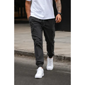 Imagem da oferta Calça Cargo Para Homem Slim Com Elastano Esportiva Preto G 44