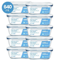 Imagem da oferta Kit 10 Pote Vidro Hermético Marmita 640ml Micro-ondas Freezer Forno Organização Geladeira