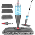 Imagem da oferta Mop Spray Com 800ml – Esfregão Com Spray De Microfibra Com 3 Refis Laváveis, Limpeza De Chão Seco E úmido, Ideal Para Cozinha, Piso Laminado, Az