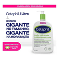 Imagem da oferta Cetaphil Loção Hidratante Corporal e Facial para Pele Sensível, Normal a Seca 1L - Hidratação 48h