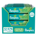 Imagem da oferta Kit Lenços Umedecidos Pampers Aroma de Aloe Vera 576 Unidades (12 pacotes com 48 un cada)