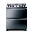 Imagem da oferta Fogão Brastemp 5 Bocas Duplo Forno Cor Inox Com Botões Removíveis E Exclusivo Aro ProtFogão Brastemp 5 Bocas Duplo Forno Cor Inox Com B