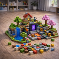 Imagem da oferta Kit 100 Blocos Magnéticos De Montar Construção Brinquedo 100