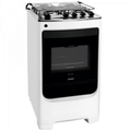 Imagem da oferta Fogão Consul 4 Bocas CFO4NAB com Mesa de Inox Acendimento Automático e Design Frente Única Bivolt - Branco