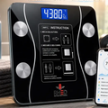 Imagem da oferta Balança Digital Bioimpedância Profissional smart imc 180kg Bluetooth Corporal Aparelho Alta Capacidade aplicativo App