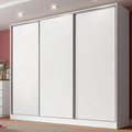 Imagem da oferta Guarda-roupa Casal Madesa Royale 100% MDF 3 Portas de Correr Branco