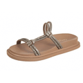 Imagem da oferta Tamanco Flatform GiGiL Papete Glittler Glam Brilho Caramelo