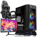 Imagem da oferta Computador Gamer Completo  Admeto AMD Ryzen 7 5700G 16GB DDR4 SSD M.2 480GB + Cadeira Gamer + Monitor + Kit Per