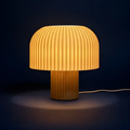 Imagem da oferta Abajur Luminária De Mesa Cogumelo Kaela Branco C Lampada