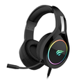 Imagem da oferta Havit Headphone Fone de Ouvido H2232d, Gamer, Iluminação RGB, com Microfone, Falante de 50mm, Conector 3.5mm, HAVIT, HV-H2232d, Cabo USB para Ilumin