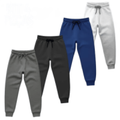 Imagem da oferta Kit 4 Calças Infantil Moletom Jogger Flanelado Cordão Ajuste