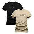 Imagem da oferta Kit 2 Camiseta Masculina Camisa Algodão Premium Loss Dantawj