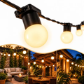 Imagem da oferta Varal Luz 20m Externo Com Lâmpada Led Quente Gambiarra Preto