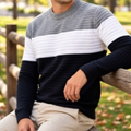 Imagem da oferta Suéter Blusa de Tricot Listrado (6 cores)