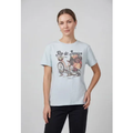 Imagem da oferta Camiseta Feminina FARM Estampa Bicicleta Azul Claro