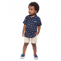 Imagem da oferta Conjunto Infantil com Polo e Bermuda Navy Brandili - Tam 10