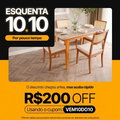 Imagem da oferta ESQUENTA 10.10: R$ 200 OFF em seleção de produtos na Madeiramadeira