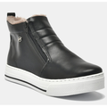 Imagem da oferta BOTA FEMININA VIA MARTE CANO CURTO CASUAL COM PELO ZIPPER