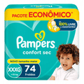 Imagem da oferta 2 Pacotes Fralda Pampers Confort Sec XXXG - 74 Unidades Cada