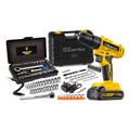 Imagem da oferta Furadeira S Fio Bateria 21v 35nm Bivolt 40 Pçs Ferramentas Amarelo E Preto Bivolt