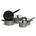 Imagem da oferta Conjunto de Panelas Brinox Ceramic Life Nox 5 Peças Cinza