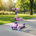 Imagem da oferta Patinete Infantil Scooter Dobrável Led Pode Ajustar A Altura