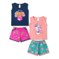 Imagem da oferta Kit 2 Conjunto Infantil Feminino Roupa De Verão Menina