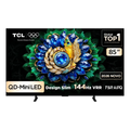 Imagem da oferta Smart TV TCL 85 Polegadas QLED Mini LED 4K A400M WiFi Bluetooth Google TV HDR10+ 144 Hz VRR 85A400M