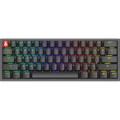 Imagem da oferta Teclado Mecânico Gamer AGON AGK600 Cherry MX Red Switch Hot-Swappable US RGB 360° com design 60% ultracompacto