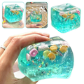 Imagem da oferta Azul Verde Estrela Peixe Espremendo Squishy Stress Balls Cube-Ocean sensory Autismo Fidget Toy