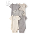 Imagem da oferta Kit Body Bebê 5 Peças Estampado Multicor Carter's