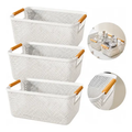 Imagem da oferta Kit 3 cesto organizador 27cm multiuso cozinha lavanderia