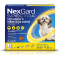 Imagem da oferta NexGard Spectra Antipulgas e Carrapatos e Vermífugo para Cães de 3,6 a 7,5kg - 1 tablete