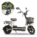 Imagem da oferta Bike Elétrica Scooter 48v 350w Bateria Removível Branca Top