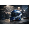 Imagem da oferta Fone De Ouvido Para Capacete Intercomunicador Bluetooth Headset Rgb Sem Fio Música GPS Chamadas Handsfree Alta Potênci